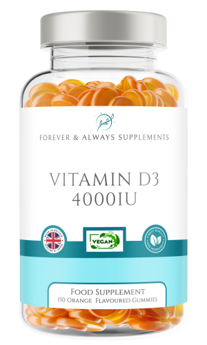 Vitamin D3 4000iu/100μg - 150 Orange Flavour Gummies (Copy)
