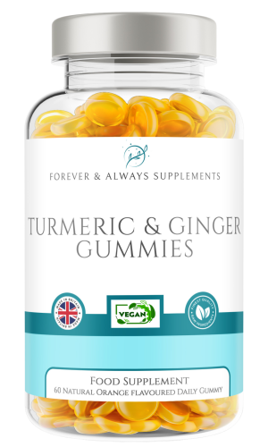 Turmeric and Ginger - 60 Orange Flavour Gummies