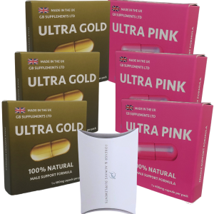 Ultra Gold pill & Ultra Pink pill - 6 capsule Bundle