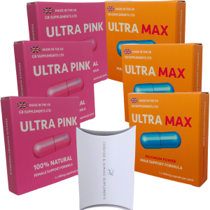 Ultra Max Blue pills & Ultra Pink pills - 6 capsule Bundle